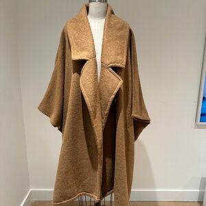 Free People Camel Poncho Cape